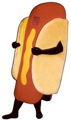 Food Mascot,Hot Dog Costume